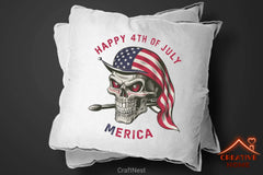 Patriotic Skull Flag Clipart Bundle - CraftNest - Digital Crafting and Art