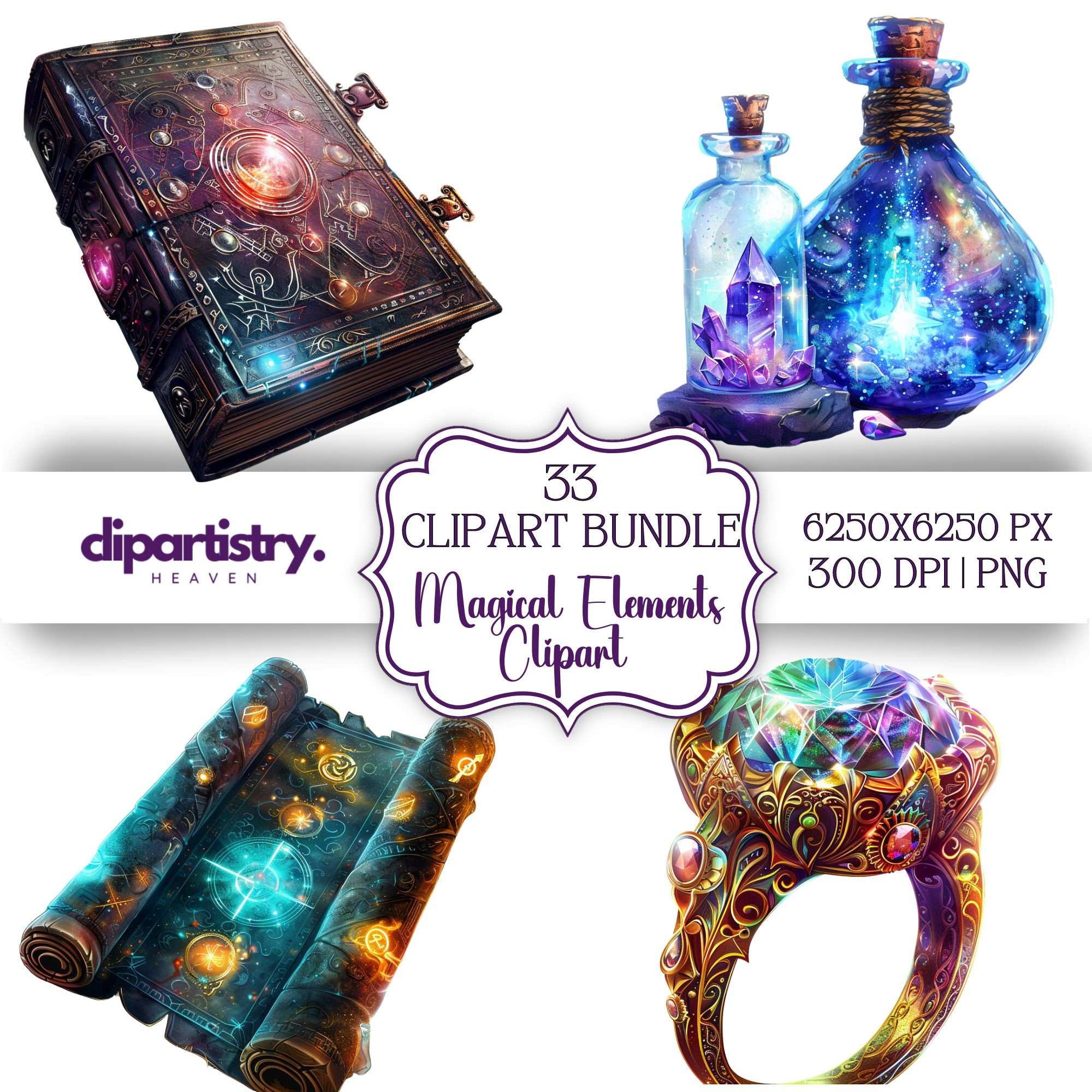 Magical Elements Fairytale Clipart - CraftNest - Digital Crafting and Art