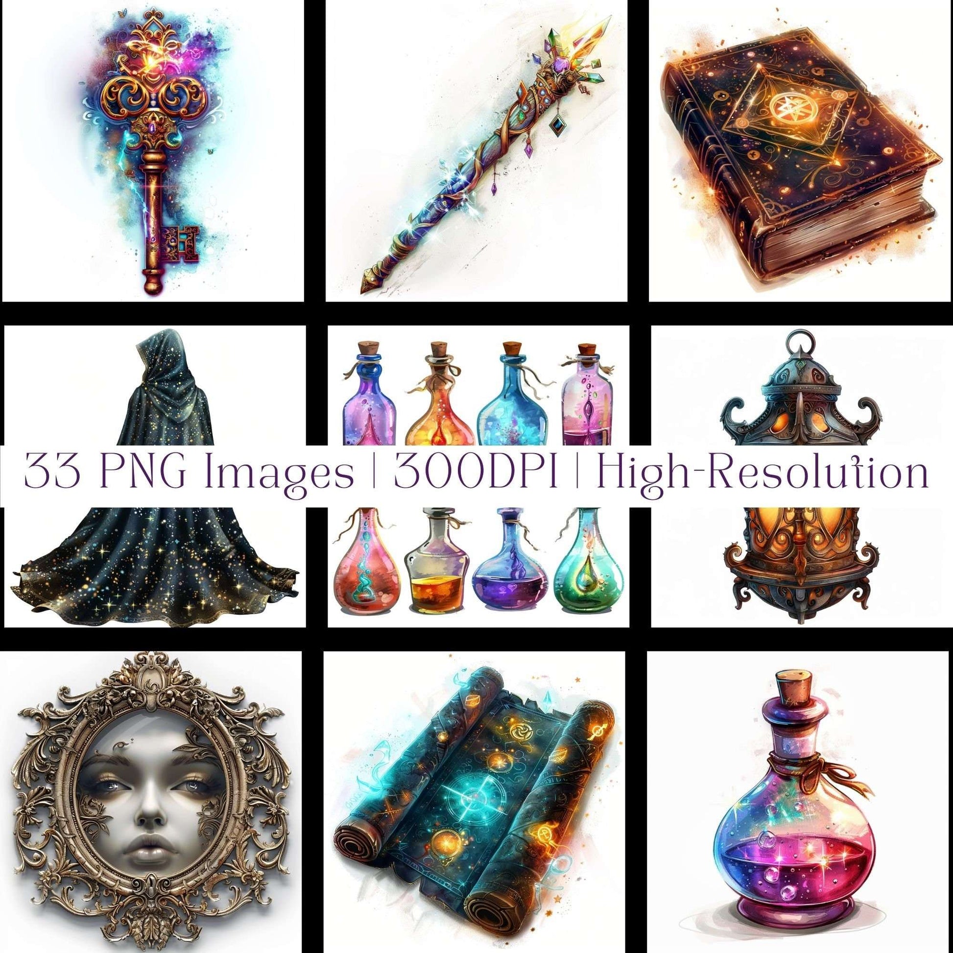 Magical Elements Fairytale Clipart - CraftNest - Digital Crafting and Art