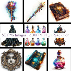 Magical Elements Fairytale Clipart - CraftNest - Digital Crafting and Art