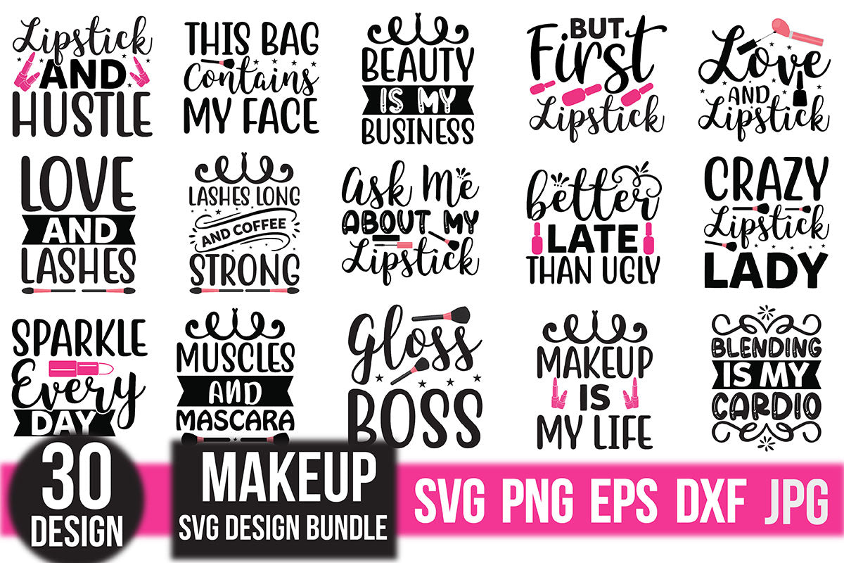 Makeup SVG Bundle 11