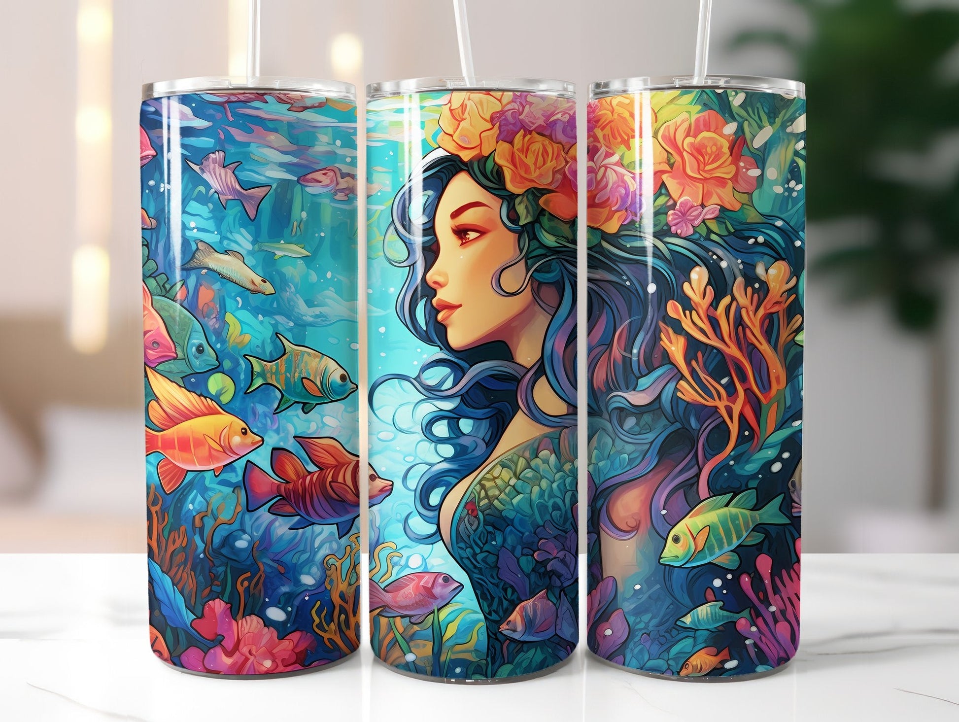 Mermaid Tumbler Wrap - CraftNest