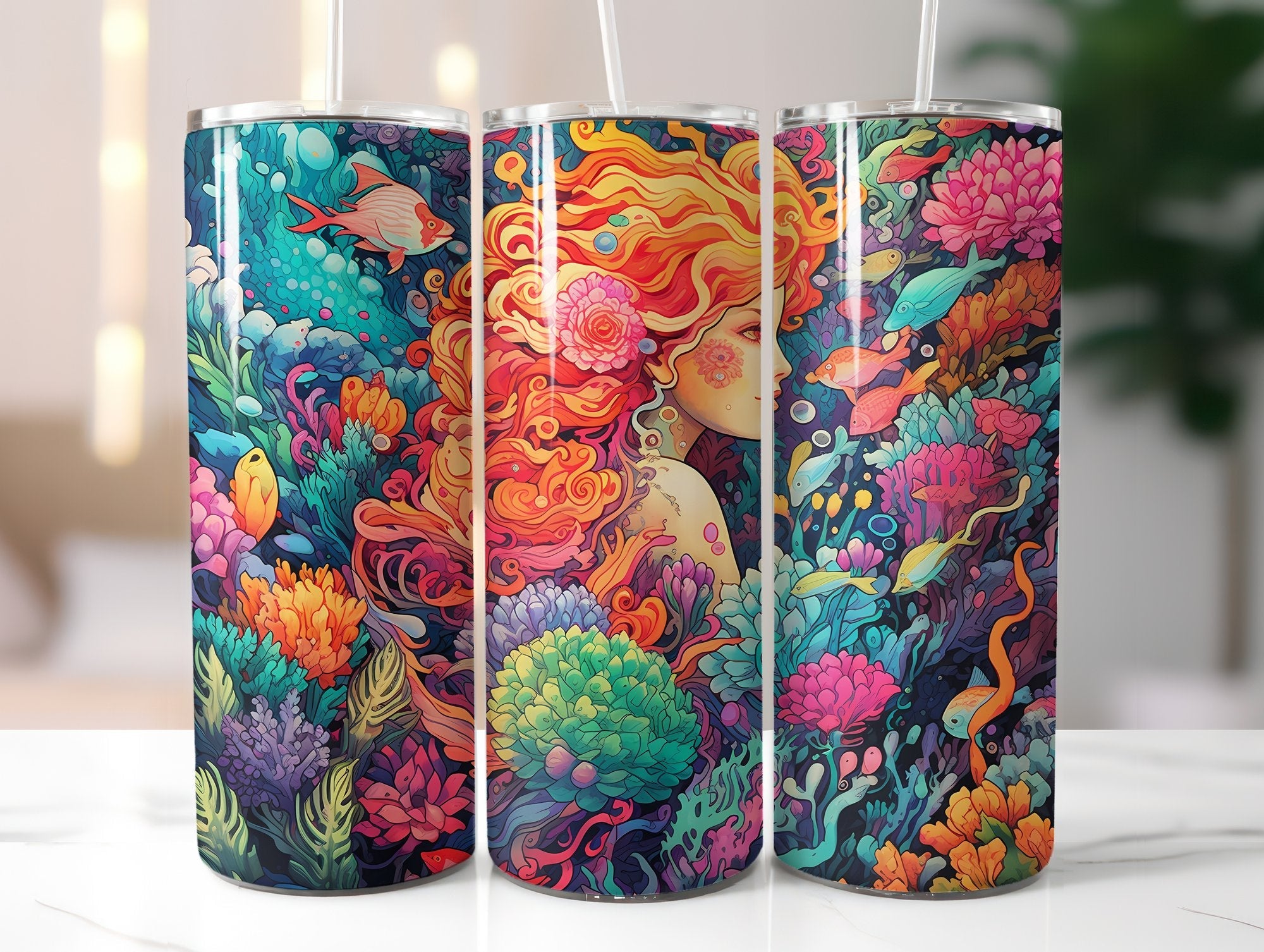 Mermaid Tumbler Wrap - CraftNest