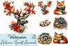 Autumn Forest Animal Clipart Bundle