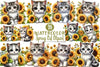 Spring Cat Clipart Bundle