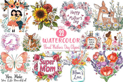 Floral Mother's Day Clipart Bundle 3 - CraftNest - Digital Crafting and Art