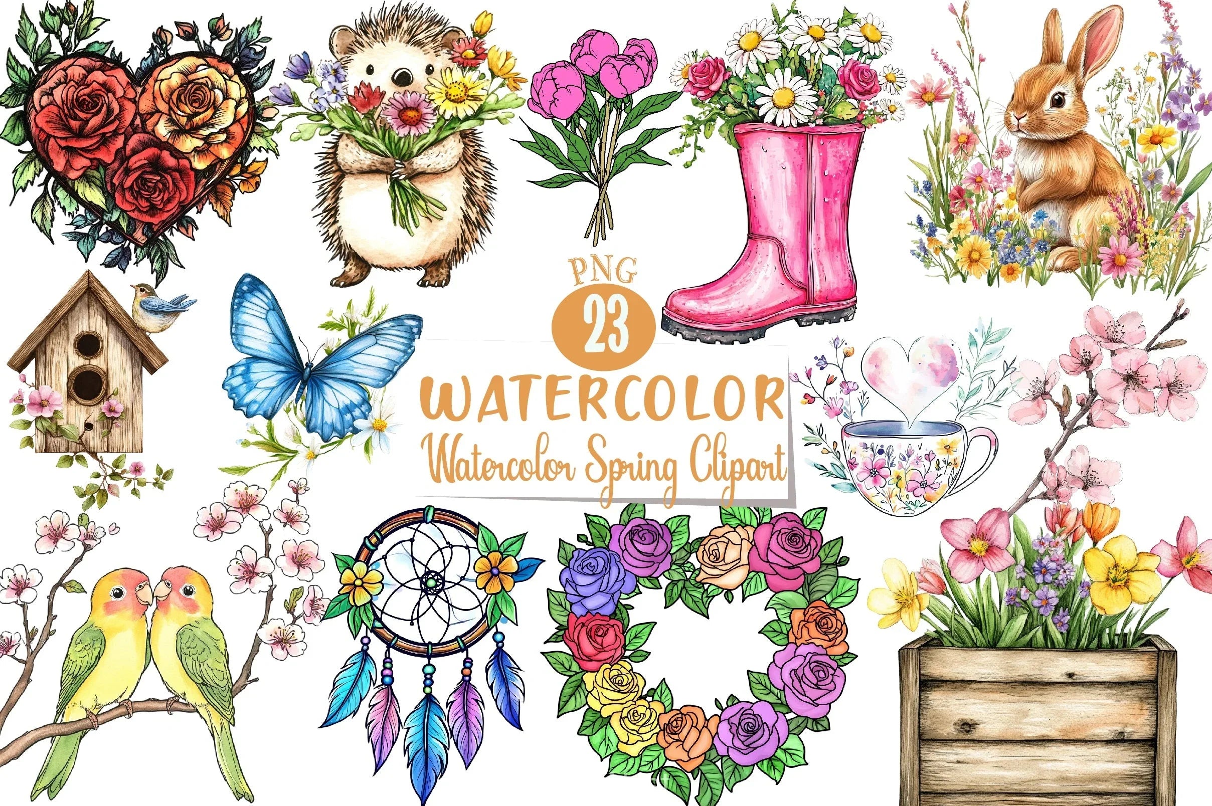Spring Clipart Bundle 5 - CraftNest - Digital Crafting and Art