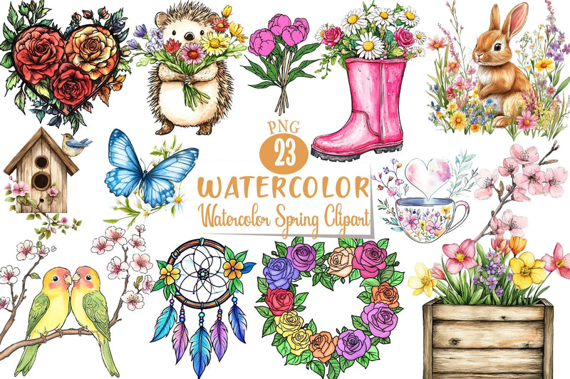 Spring Clipart Bundle 5 - CraftNest - Digital Crafting and Art