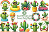Summer Cactus Clipart Bundle