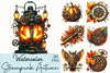 Steampunk Autumn Clipart Bundle