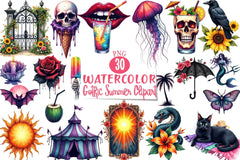 Gothic Summer Clipart Bundle 7 - CraftNest - Digital Crafting and Art