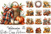 Rustic Cozy Autumn Clipart Bundle