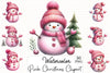 Pink Christmas Clipart Bundle