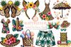 Leopard Print Summer Clipart Bundle