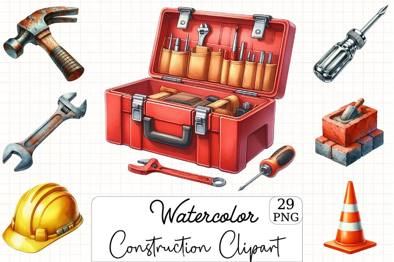 Construction Clipart Bundle 2 - CraftNest - Digital Crafting and Art