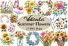 Summer Flowers Clipart Bundle