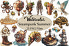 Steampunk Summer Clipart Bundle