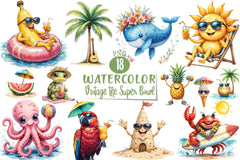 Vintage Super Bowl Clipart Bundle - CraftNest - Digital Crafting and Art