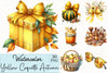 Yellow Coquette Autumn Clipart Bundle