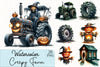 Creepy Halloween Farm Clipart Bundle