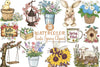 Rustic Spring Clipart Bundle