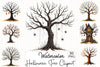 Halloween Tree Clipart Bundle