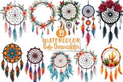 Boho Dreamcatcher Clipart Bundle - CraftNest - Digital Crafting and Art