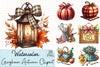 Gingham Autumn Clipart Bundle