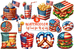 Fast Food 4th of July Clipart Bundle - CraftNest - Digital Crafting and Art
