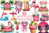 Pink Summer Clipart Bundle