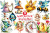 Spring Fairy Clipart Bundle