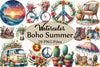 Boho Summer Clipart Bundle