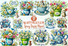 Spring Daisies Clipart Bundle