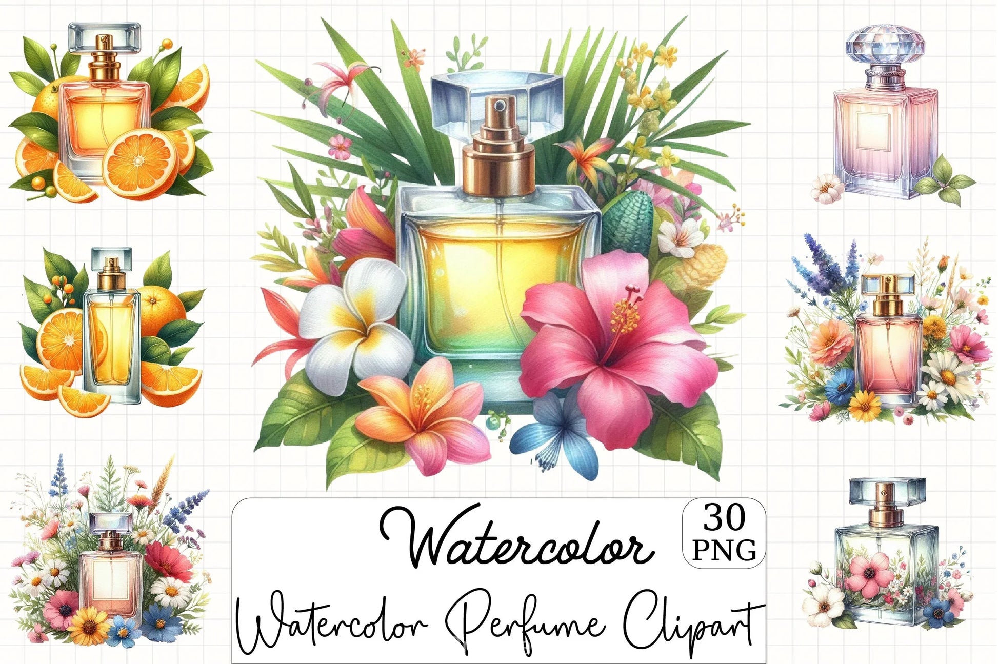 Perfume Clipart Bundle 1 - CraftNest - Digital Crafting and Art