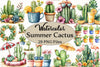 Summer Cactus Clipart Bundle