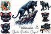 Black Panther Clipart Bundle