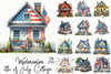 4th of July Cottage Clipart Bundle