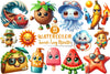 Summer Character Clipart Bundle