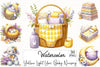 Yellow Lilac Baby Nursery Clipart Bundle