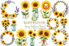 Spring Sunflower Clipart Bundle