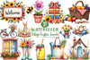 Cottage Gingham Summer Clipart Bundle