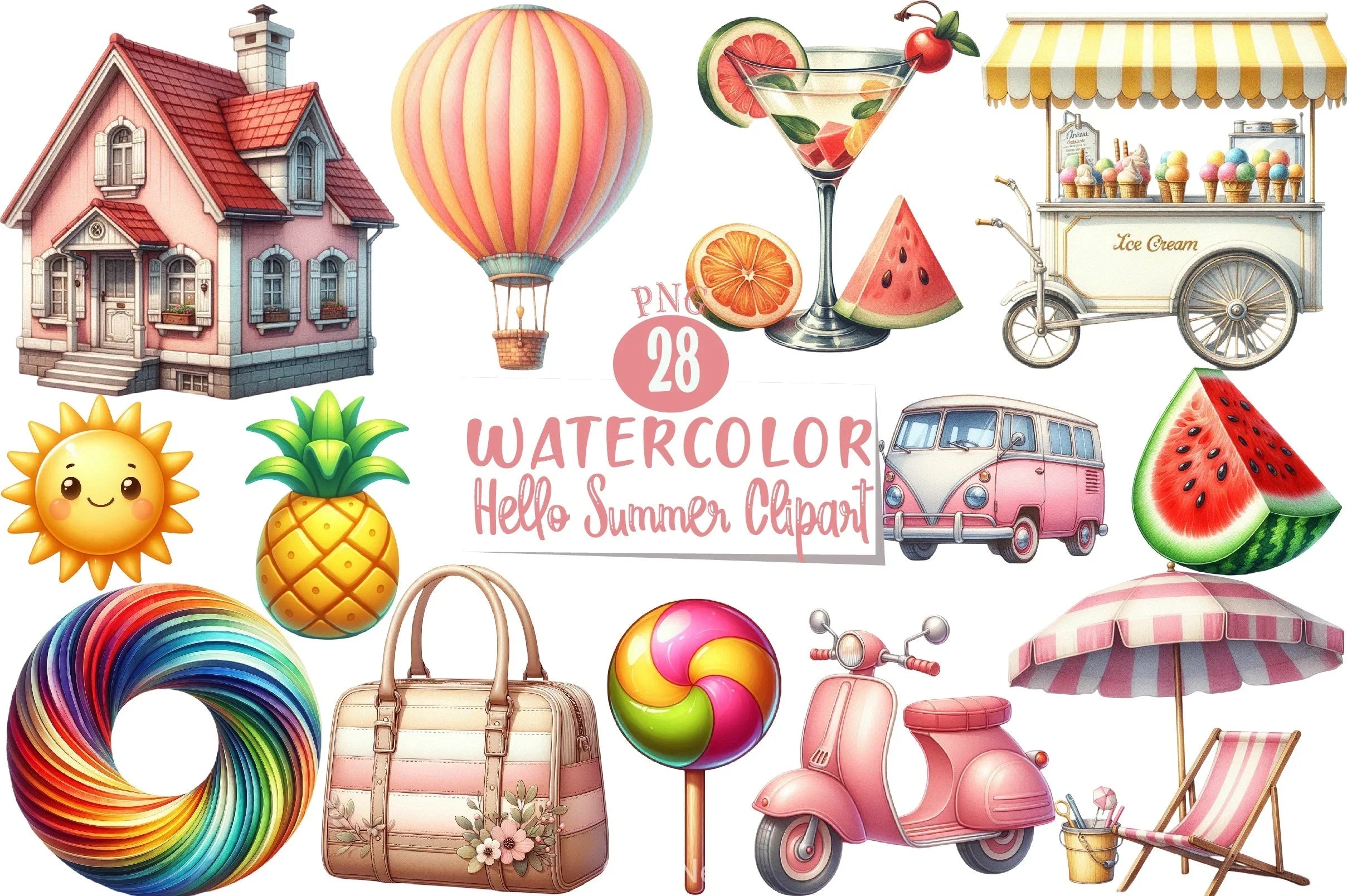 Hello Summer Clipart Bundle