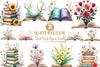Floral Book Clipart Bundle