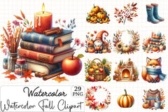 Fall Clipart Bundle - CraftNest - Digital Crafting and Art