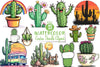 Cactus Doodle Clipart Bundle