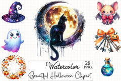 Beautiful Halloween Clipart Bundle 1 - CraftNest - Digital Crafting and Art