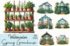 Spring Greenhouse Clipart Bundle