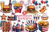 4th of July Fast Food Clipart Bundle