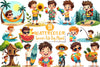 Summer Boy Clipart Bundle