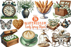 Early Spring Clipart Bundle - CraftNest - Digital Crafting and Art